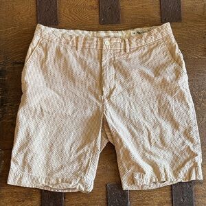 Ralph Lauren Beige and White Flat Front Shorts